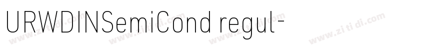 URWDINSemiCond regul字体转换